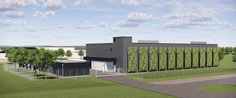 3D-Vorderansicht Datacenter Hannover 3D-Grafik des Datacenter Hannover