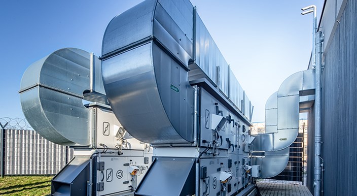 Datacenter Leipzig Klimatisierungstechnik Aufnahme der Klimatisierungstechnik am Datacenter Leipzig