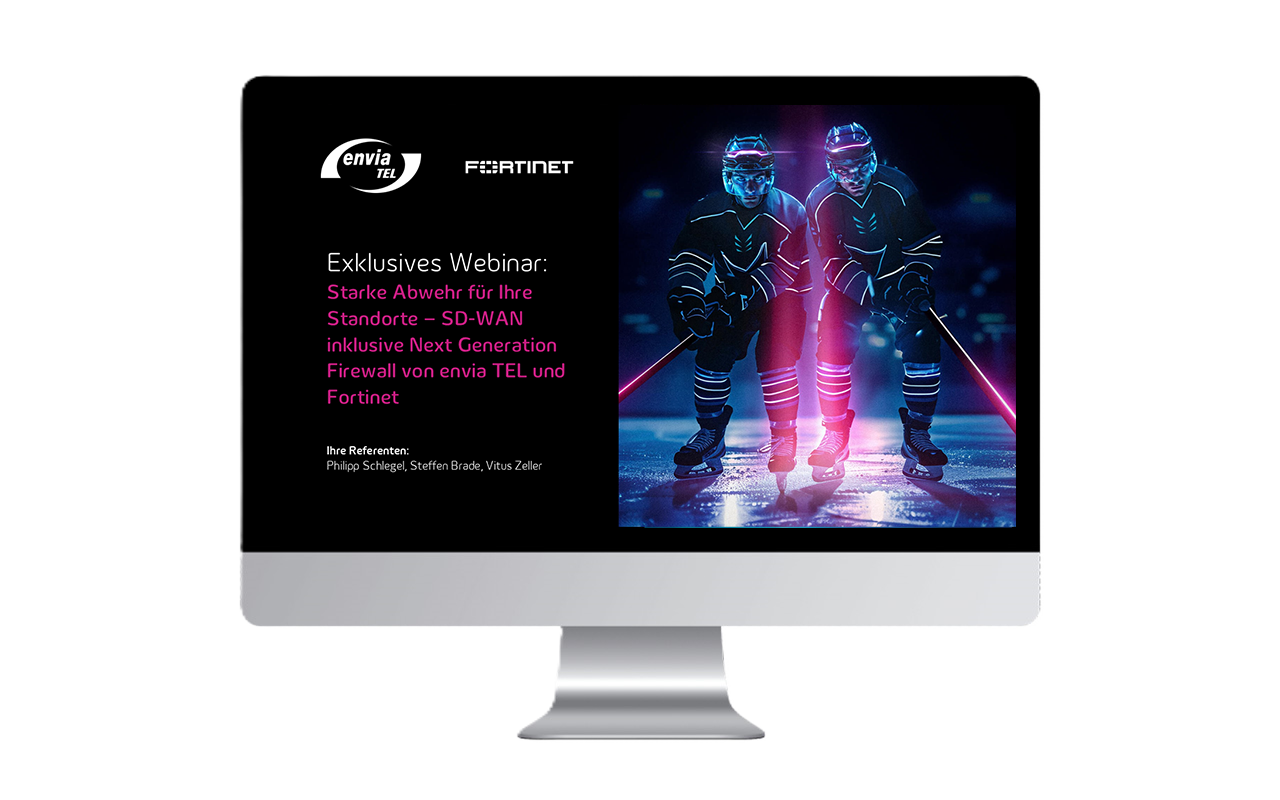 Monitoransicht eines Computers mit Webinar Titelbild