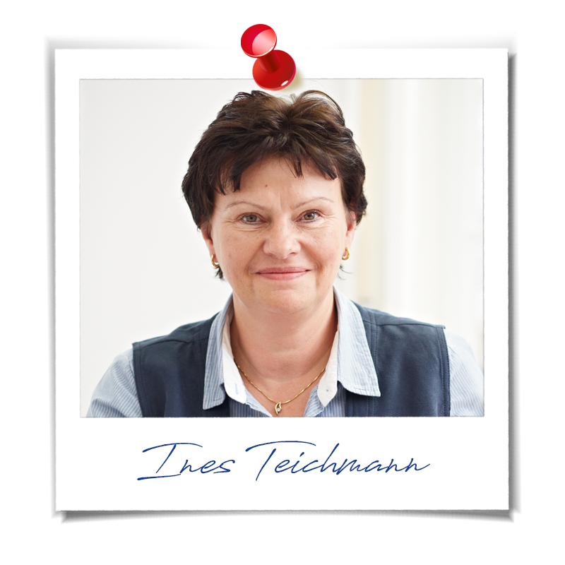 Foto Ines Teichmann im Polaroid-Optik