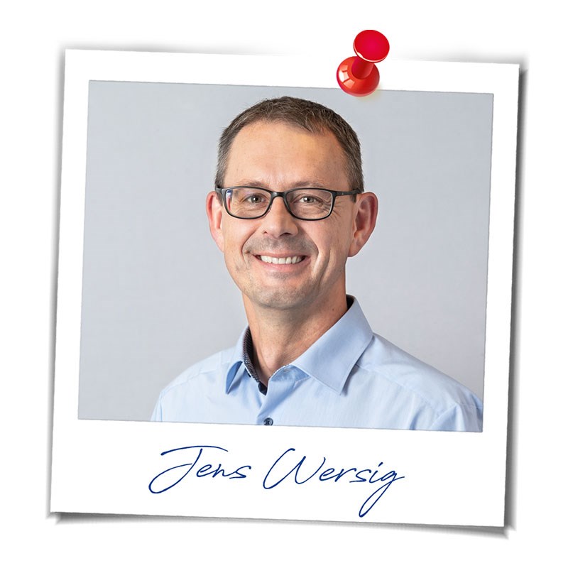 Portrait Jens Wersig in Polaroid-Optik