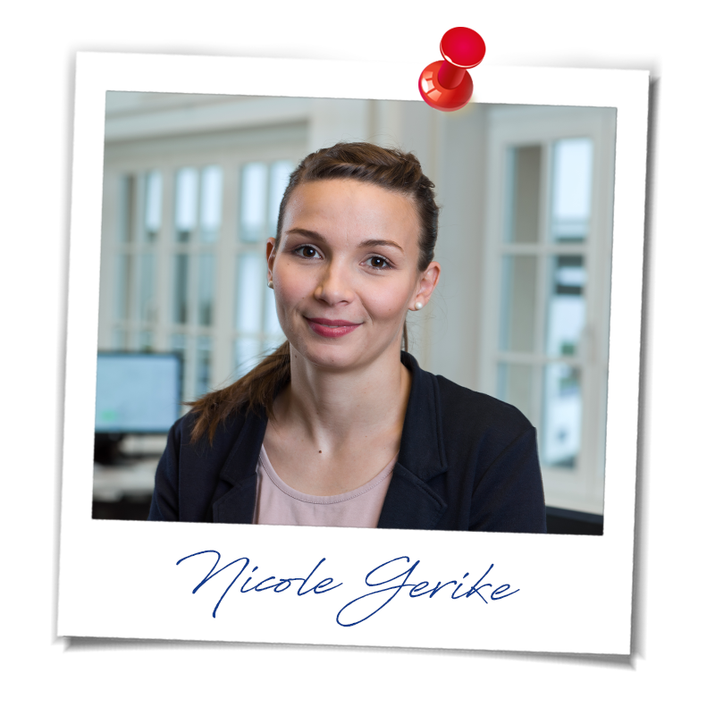 Porträt Nicole Gerike in Polaroid-Optik