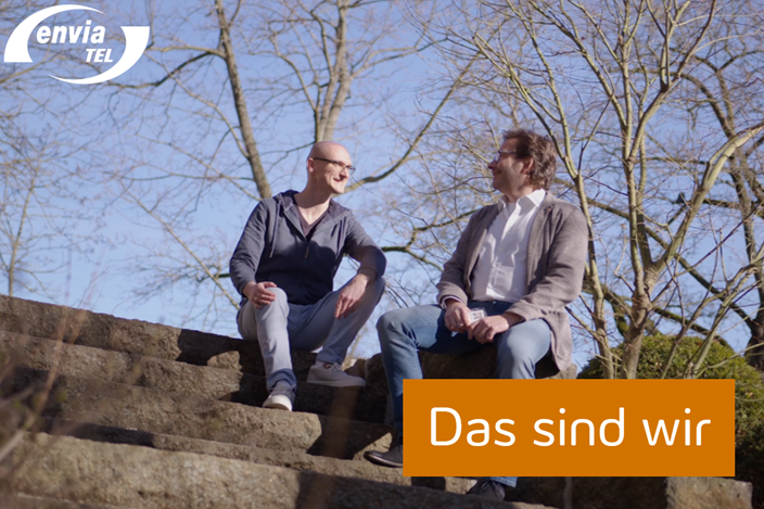 Vorstellung Arbeitsbereich Informationsmanagement Ralf Güttler und Sebastian Mehner, Mitarbeiter der envia TEL