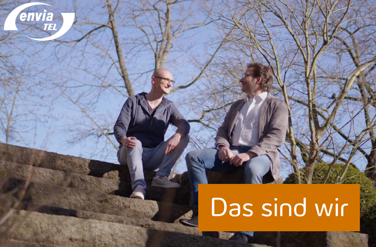 Vorstellung Arbeitsbereich Informationsmanagement Ralf Güttler und Sebastian Mehner, Mitarbeiter der envia TEL