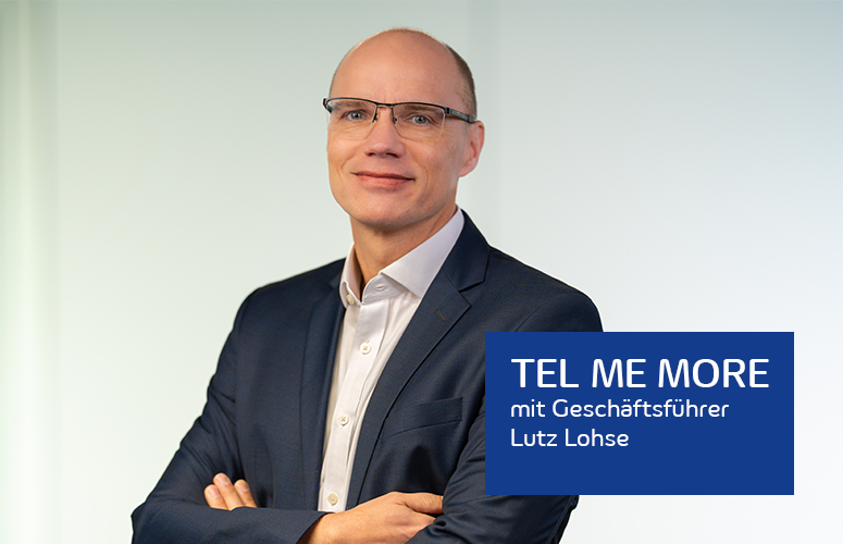 TEL me more Lutz Lohse Porträt von Lutz Lohse, Geschäftsführer der envia TEL
