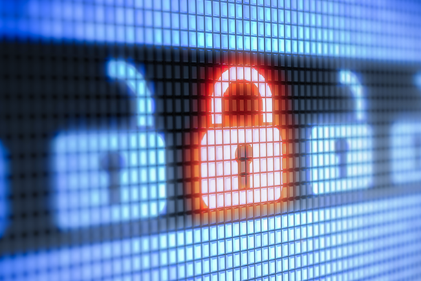 Cybersecurity Digitale Verschlüsselungssymbole