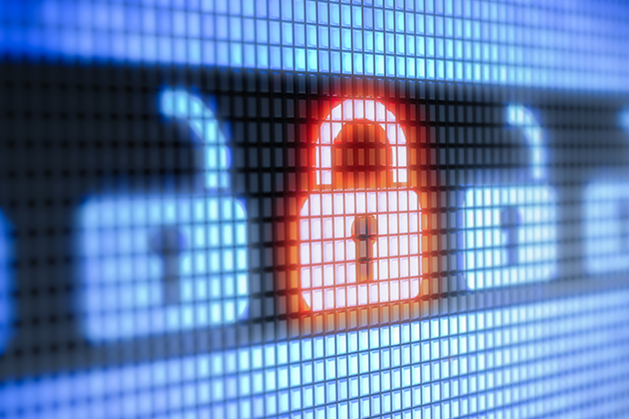 Cybersecurity Digitale Verschlüsselungssymbole