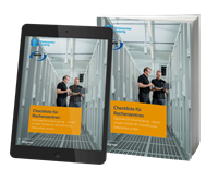 Checkliste für Rechenzentren Stromversorgung E-book Checkliste Rechenzentrum Packshot