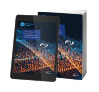 e-Book-Whitepaper externes Datenmanage Das Cover des Whitepapers 'Externes Datenmanagement', dargestellt auf einem E-Book und einem Buch