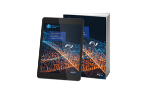 Whitepaper e-Book externes Datenmanagement Whitepaper und dessen Cover auf einem E-Book und einem Buch dargestellt