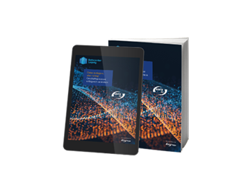 Whitepaper e-Book externes Datenmanagement Whitepaper und dessen Cover auf einem E-Book und einem Buch dargestellt