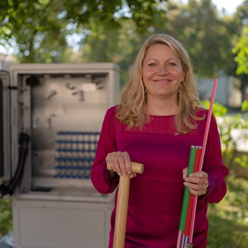 Immobilienansprechpartnerin Porträt von Yvonne Priefler, Vertrieb Wohnungswirtschaft