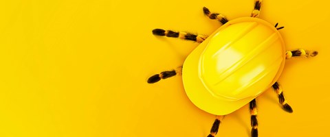 envia-TEL-Ausbaugebiete-B2B große Spinne wird von Bauhelm verdeckt