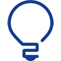 Piktogramm einer blauen Lampe als Thumbnail