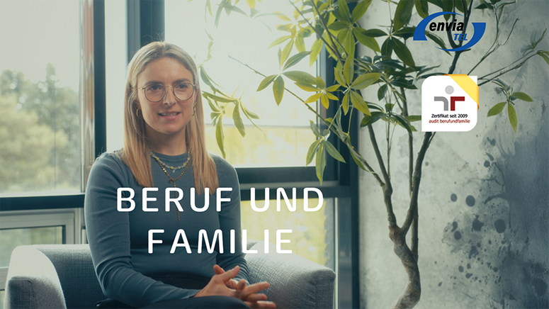 Beruf und Familie Porträt von Melissa Weinhold, Mitarbeiterin der envia TEL
