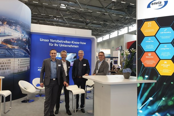 Messestand envia TEL ANGA COM 2019 Messestand envia TEL ANGA COM 2019