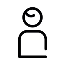 Person Schwarzes Piktogramm eines Menschen