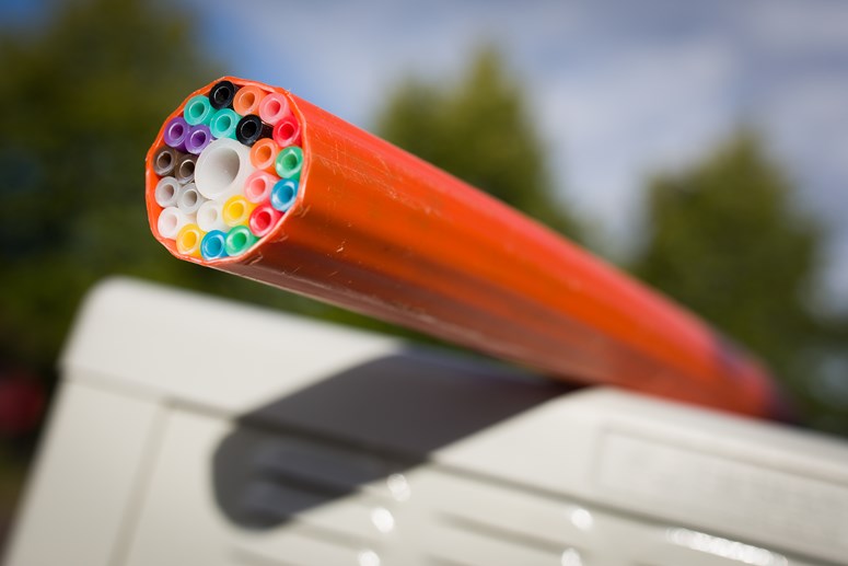 Glasfaser Bündel aus Glasfaserleerrohren