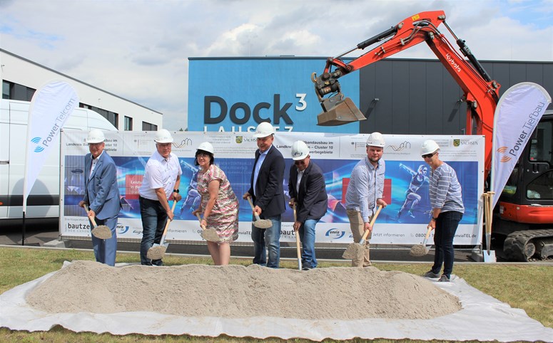 Symbolischer Spatenstich Schwarze Pumpe