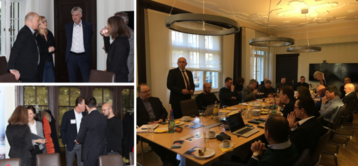 Collage Unternehmerfrühstück in Markkleeberg